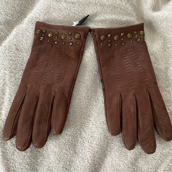 Banana Republic Brown leather gloves - Picture 1 of 2